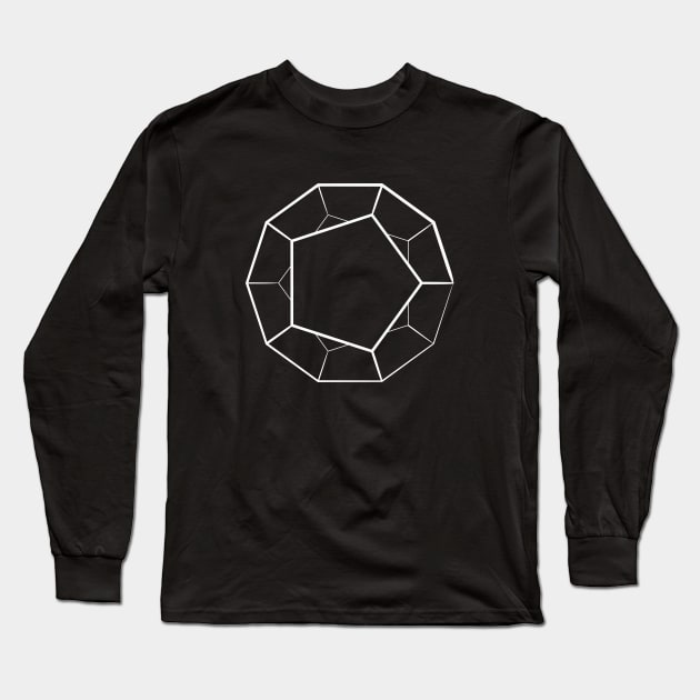 Lucky diamond white Long Sleeve T-Shirt by aceofspace